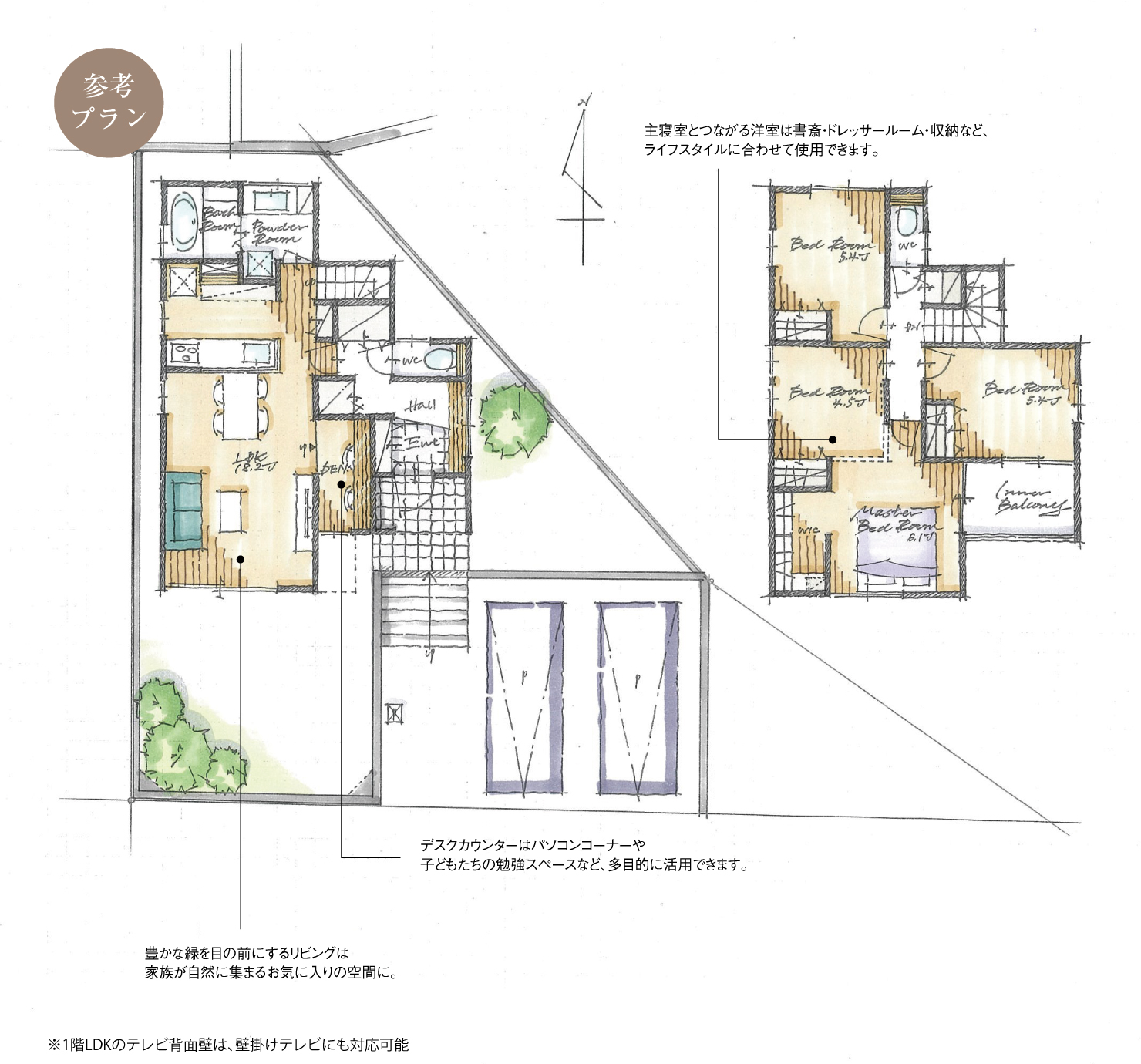 5_間取図_planP-12_クリザンテームヒルズ西中山_注文