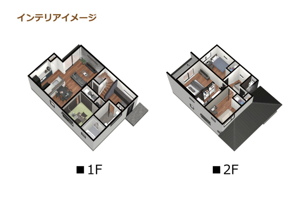 5_間取図_plan2_東海市加木屋町_インテリアイメージのみ