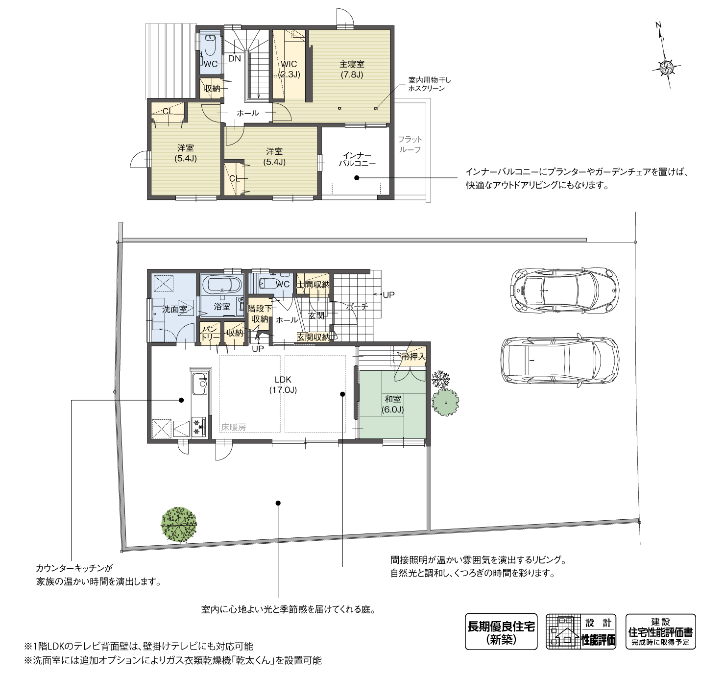 5_間取図_planO-7_クリザンテームヒルズ三好丘緑