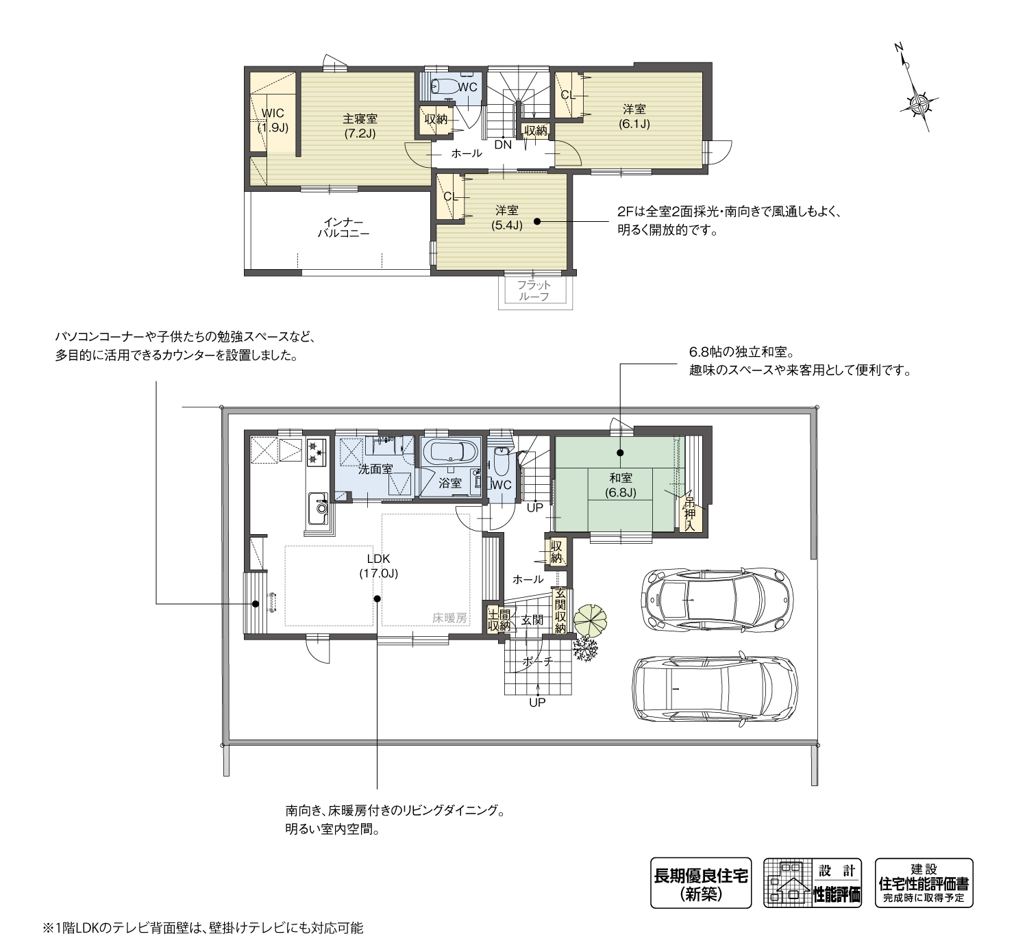 5_間取図_plan1_小牧市東田中Ⅱ