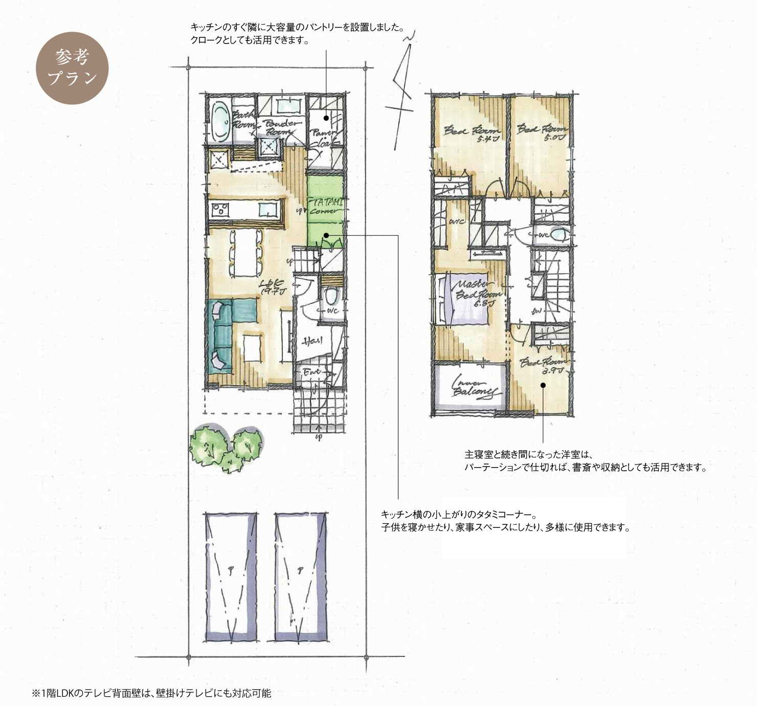 5_間取図_plan2_西区大野木XIV_注文