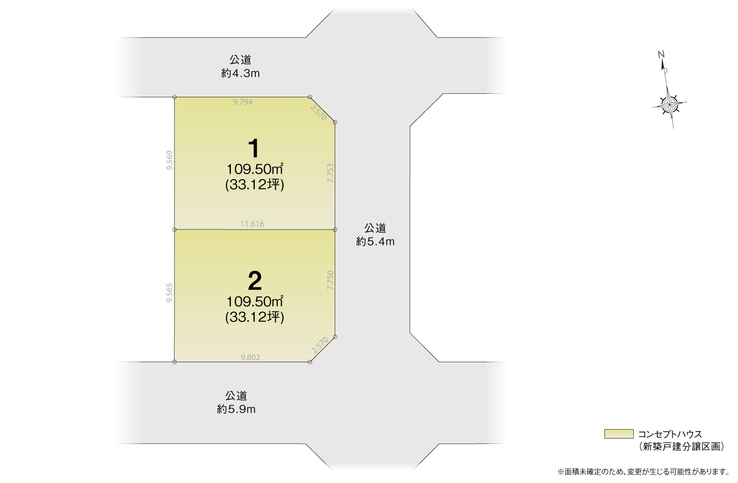 4_区画図_西区稲生町Ⅲ